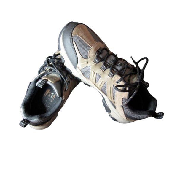 Skechers Mens'Outdoor Sneakers shoe's Tan Gray Memory Foam 66275 Hiking - Picture 9 of 11